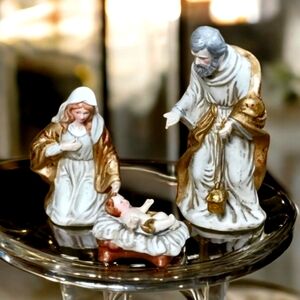 Retired Cracker Barrel Season Of Joy Nativity Scene With Box